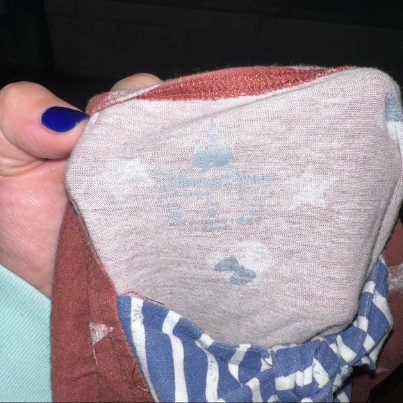 Disney Parks Red Minnie Mouse Patriotic Flag 4th of July Bow Back Tank Top - Picture 6 of 7